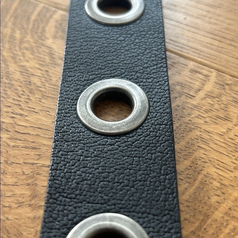 Simons Genuine, Italian Men's Black Leather Belt size 38 - Picture 4 of 5